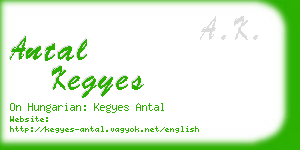 antal kegyes business card